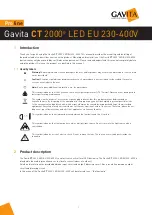 Gavita Proline CT 2000e Quick Start Manual preview