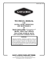 GAYLORD ClearAir RSPC-ESP SERIES Technical Manual preview