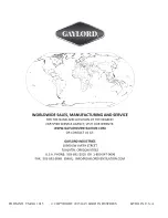 Preview for 36 page of GAYLORD XG-BDL Installation Operation & Maintenance