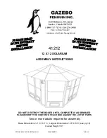 Gazebo penguin 41212-12 Assembly Instructions Manual preview