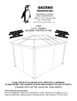 Предварительный просмотр 1 страницы Gazebo penguin 43224 Assembly Instructions Manual