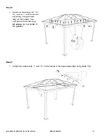 Preview for 17 page of Gazebo penguin 43224MR-22 Assembly Instructions Manual