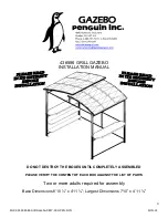 Preview for 1 page of Gazebo penguin 436586 Installation Manual