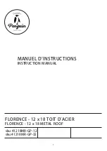 Gazebo penguin FLORENCE 41218MR-GP-12 Instruction Manual preview