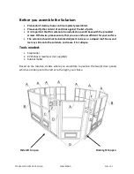 Preview for 2 page of Gazebo penguin Solarium 41212 Assembly Instructions Manual