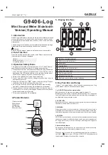 Gazelle G9406-Log Operating Manual предпросмотр