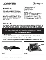 Gazelle Portable Gazebo Assembly And Use Instructions preview