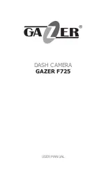 Gazer F725 User Manual preview