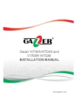 Предварительный просмотр 1 страницы Gazer VI700A-NTG45 Installation Manual