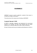 Preview for 2 page of Gazomat Inspectra Operating Manual