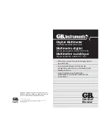 GB Instruments GDT-190A Owner'S Manual предпросмотр