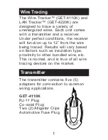 Preview for 2 page of GB Instruments LAN-Tracker GET-4220K Instruction Manual