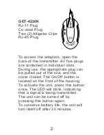 Preview for 3 page of GB Instruments Wire-Tracker GET-4110K Instruction Manual