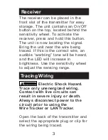 Preview for 4 page of GB Instruments Wire-Tracker GET-4110K Instruction Manual