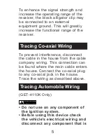 Preview for 6 page of GB Instruments Wire-Tracker GET-4110K Instruction Manual