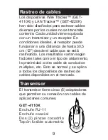 Preview for 10 page of GB Instruments Wire-Tracker GET-4110K Instruction Manual