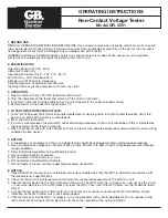 GB GFI-3501 Operating Instructions Manual preview