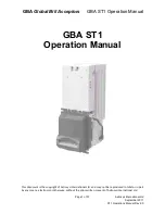 GBA ST1 Operation Manual preview