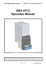 GBA ST1C Operation Manual preview