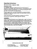 Предварительный просмотр 5 страницы GBC 110EB Operating Instructions Manual