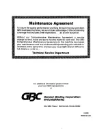 Предварительный просмотр 8 страницы GBC 110EB Operating Instructions Manual