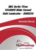 GBC 36002230 Installation And Operating Manual preview