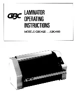 Preview for 1 page of GBC 4120 Operating Instructions Manual