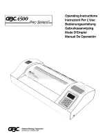 GBC 4500 Operating Instructions Manual preview