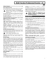 Preview for 4 page of GBC A1 Operation & Instruction Manual