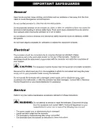 Preview for 4 page of GBC Arctic Eagle 1600 Operating Instructions Manual