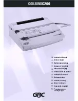 Предварительный просмотр 1 страницы GBC COILBINDC200 Instruction Manual