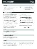 Предварительный просмотр 11 страницы GBC COILBINDC200 Instruction Manual