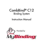 GBC CombBind C12 Instruction Manual предпросмотр