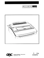 GBC Docubind P300 Operating Instructions preview