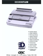 Предварительный просмотр 1 страницы GBC DOCUBIND TL200 Instruction Manual