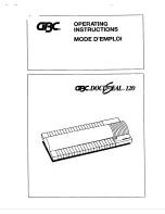 GBC DocuSeal 120 Operating Instructions предпросмотр