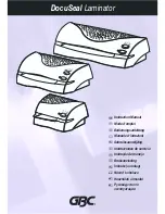 Preview for 1 page of GBC DocuSeal 125P Instruction Manual