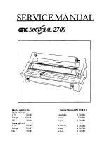GBC Docuseal 2700 Service Manual preview