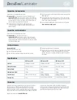 Preview for 4 page of GBC DocuSeal 40P Instruction Manual