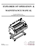 Preview for 2 page of GBC Explorer 107 Operation & Maintenance Manual