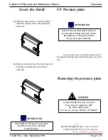 Предварительный просмотр 91 страницы GBC Explorer 107 Operation & Maintenance Manual