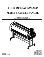 GBC F - 160 Operation And Maintenance Manual preview