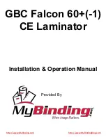 Preview for 1 page of GBC Falcon 60+ Operation Manual