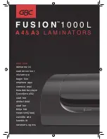 GBC FUSION 1000L A4 Start Here Manual preview