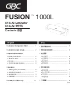 Preview for 2 page of GBC FUSION 1000L Instruction Manual