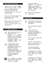 Preview for 4 page of GBC FUSION 1000L Instruction Manual