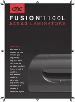 GBC fusion 1100L Instruction Manual предпросмотр