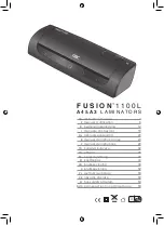 Предварительный просмотр 3 страницы GBC fusion 1100L Instruction Manual