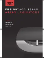 Предварительный просмотр 1 страницы GBC FUSION 3000L Start Here Manual