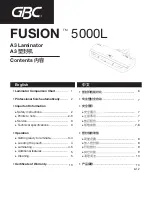 Preview for 2 page of GBC Fusion 5000L Instruction Manual